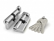 Картинка Цилиндровый механизм с вертушкой FUARO R302/70 mm (30+10+30) CP хром 5 кл.